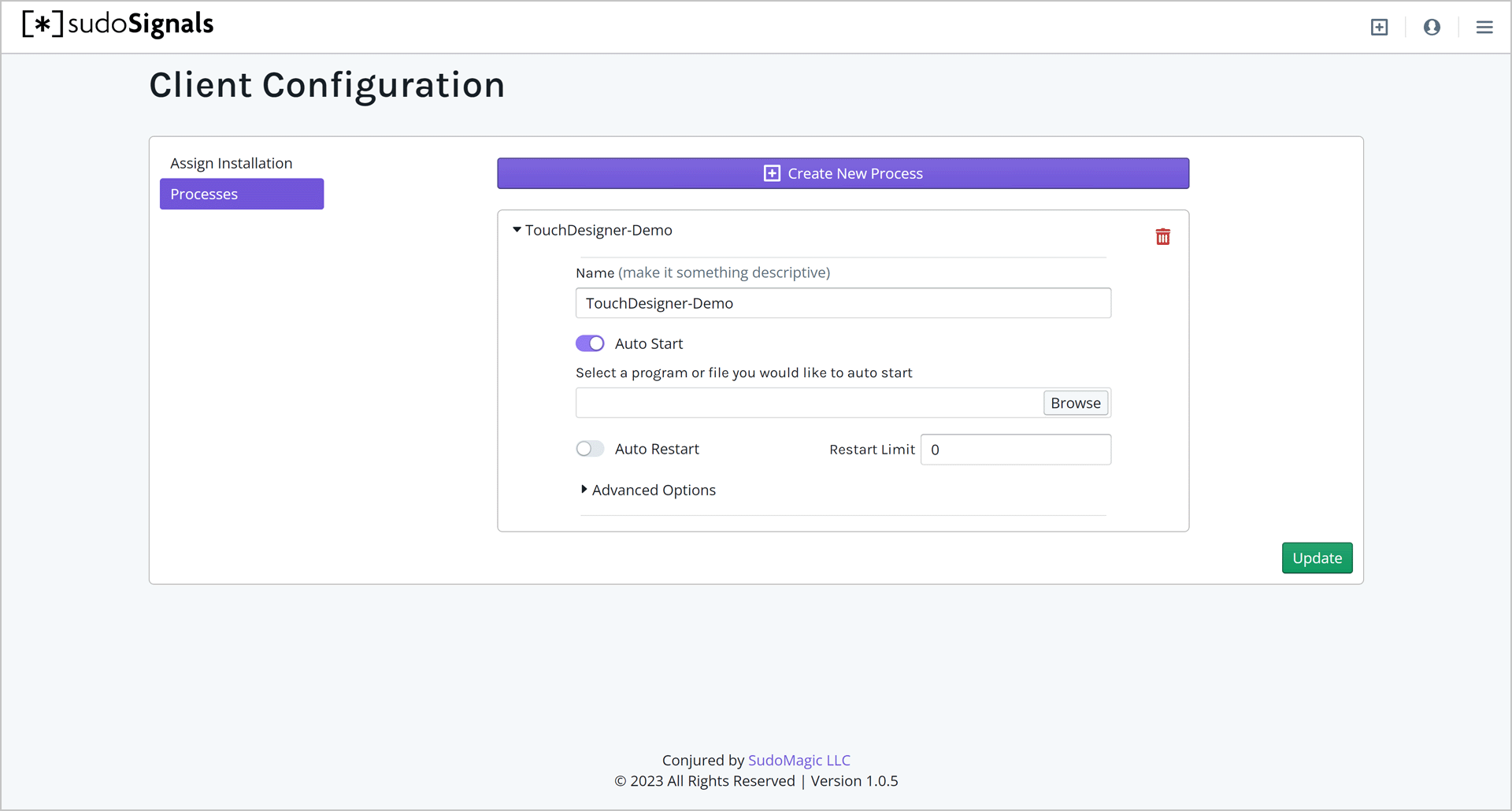 Configure 009